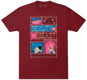 [Out of Print] Gabrielle-Suzanne Barbot de Villeneuve / The Beauty and the Beast (MinaLima) Tee (Cardinal Red) - ���B���k�[���v�l / �����Ɩ�b T�V���c