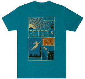 [Out of Print] J. M. Barrie / Peter Pan (MinaLima) Tee (Teal) - ジェームス・マシュー・ バリー / ピーター・パン Tシャツ