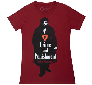 [Out of Print] Fyodor Dostoyevsky / Crime and Punishment Womens Tee (Cardinal Red) - �t���[�h���E�h�X�g�G�t�X�L�[ / �߂Ɣ� T�V���c