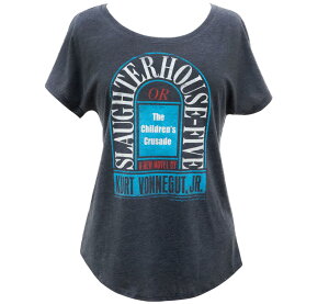 [Out of Print] Kurt Vonnegut / Slaughterhouse-Five Women's Relaxed Fit Tee (Vintage Navy)