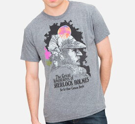 [Out of Print] Arthur Conan Doyle / The Great Adventures of Sherlock Holmes Tee (Heather Grey)