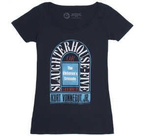 [Out of Print] Kurt Vonnegut / Slaughterhouse-Five Tee (Midnight Navy) (Womens)