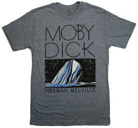 [Out of Print] Herman Melville / Moby-Dick Tee (Heather Grey)