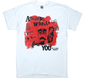 Abrasive Wheels / The Army Song (ABW EP) Tee (White) - �A�u���C�V�u�E�z�C�[���Y T�V���c