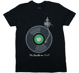 The Beatles / Apple on Turntable Tee (Black) - ザ・ビートルズ Tシャツ