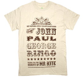 The Beatles / Being for the Benefit of Mr. Kite! Tee (Sand) - ザ・ビートルズ Tシャツ
