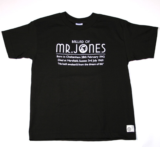 Brian 予約販売 最安価格 Jones Tシャツ 映画 ブライアン Mr.Jones - Tee ストーンズから消えた男 ジョーンズ