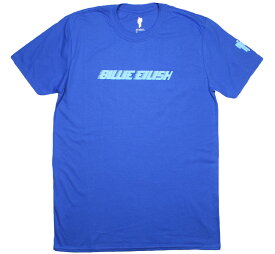 Billie Eilish / Racer Logo Tee (Blue) - ビリー・アイリッシュ Tシャツ