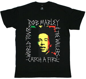 Bob Marley and The Wailers / Catch a Fire World Tour Tee (Black) - �{�u�E�}�[���[ & �U�E�E�F�C���[�Y T�V���c