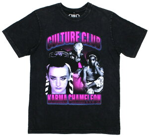 Culture Club / Karma Chameleon Stone Wash Tee (Vintage Black) - �J���`���[�E�N���u T�V���c
