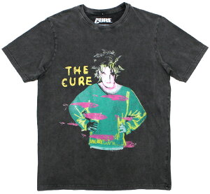 The Cure / The Beach Party Tour Stone Wash Tee 2 (Charcoal Grey) - �U�E�L���A�[ T�V���c
