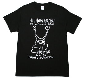 Daniel Johnston / Hi, How Are You Tee (Black) - ダニエル・ジョンストン Tシャツ