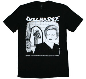 Discharge / Warning: Her Majesty's Government Can Seriously Damage Your Health Tee (Black) - �f�B�X�`���[�W T�V���c