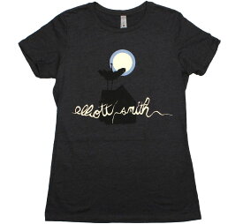 Elliott Smith / From a Basement on the Hill Tee (Charcoal) (Womens) - エリオット・スミス Tシャツ
