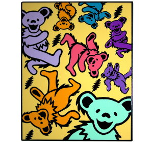 Grateful Dead / Dancing Bears & Lightning Bolts Fridge Magnet - OCgtEfbh }Olbg