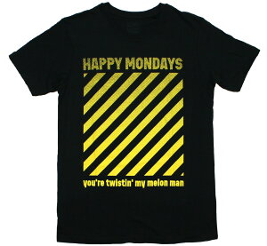 Happy Mondays / Step On Tee (Black) - �n�b�s�[�E�}���f�[�Y T�V���c