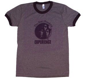 The Jimi Hendrix Experience / Three Jimi Tee (Ringer / Melange Eggplant) (Womens) - �W�~�E�w���h���b�N�X T�V���c