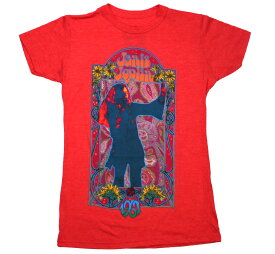 Janis Joplin / 1967 Tee (Heather Orange) (Womens) - ジャニス・ジョプリン Tシャツ