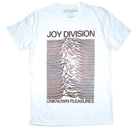 Joy Division / Unknown Pleasures Tee 9 (White/Gradient) - ジョイ・ディヴィジョン Tシャツ
