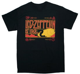 Led Zeppelin / Est 1968 Tee (Black) - レッド・ツェッペリン Tシャツ