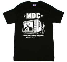 M.D.C. / Unplug Bush Tee (Black) - M.D.C. Tシャツ