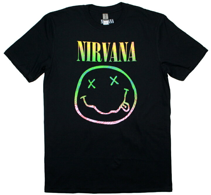 楽天市場】Nirvana / Smile Tee 7 (Black) - ニルヴァーナ Tシャツ : Lury