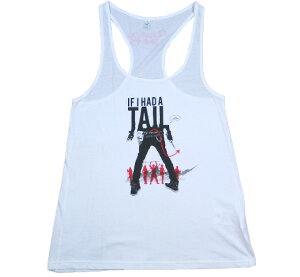 Queens of the Stone Age / If I Had a Tail Tank Top (White) (Womens) - �N�C�[���Y�E�I�u�E�U�E�X�g�[���E�G�C�W �^���N�g�b�v