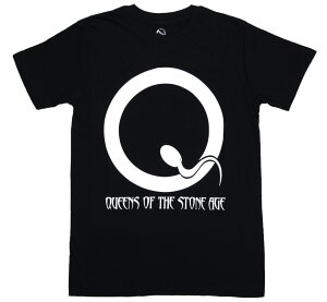 Queens of the Stone Age / Sperm Logo Tee (Black) [MONO LOGO] - �N�C�[���Y�E�I�u�E�U�E�X�g�[���E�G�C�W T�V���c ���m�N���[�� ���S �V���[�Y