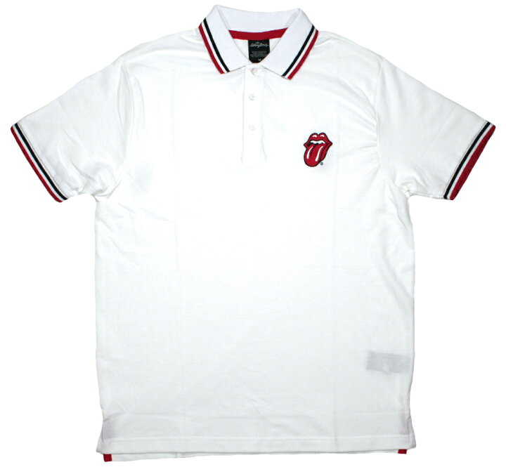 楽天市場】The Rolling Stones / Tongue Polo Shirt (White) - ザ 