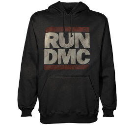 RUN DMC / Logo Hoodie 2 (Black) - RUN DMC フード パーカ
