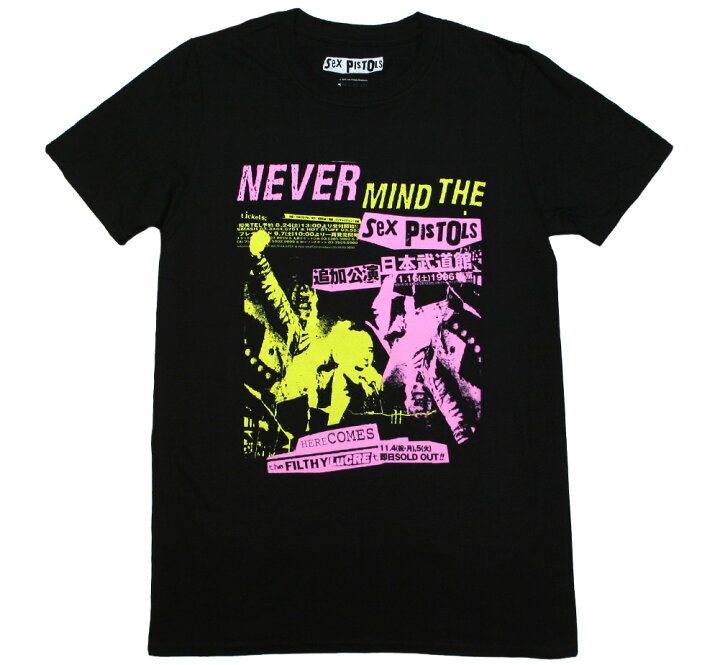 楽天市場】Sex Pistols / 日本武道館 Poster Tee (Black) - セックス 