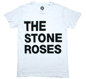 The Stone Roses / Typography Tee (White) - �U�E�X�g�[���E���[�[�Y T�V���c