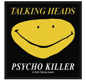 Talking Heads / Psycho Killer UK Edition Woven Patch - g[LOEwbY by