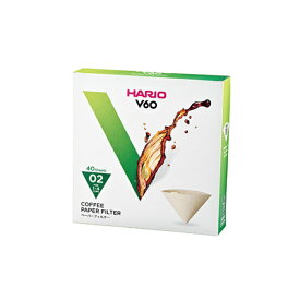 ハリオ V60 ペーパーフィルター02 M 40枚 VCF-02-40M [HARIO/珈琲/コーヒー/1-4杯用]