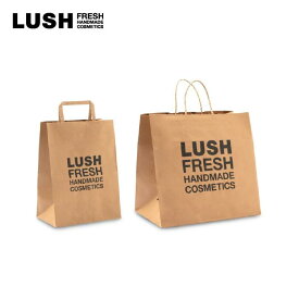LUSH ラッシュ 公式 ショッパー 紙袋 手提げ袋 買い物袋 バッグ プレゼント用 ギフト ラッピング 手渡し お配り用