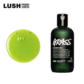 LUSH ラッシュ 公式 グラス シャワージェル 石鹸 ボディソープ シャンプー ボタニカル 柑橘 サンダルウッド 爽やか 潤い ツヤ プレゼント ハンドメイド コスメ