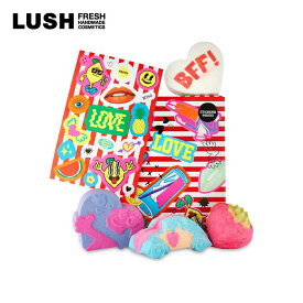 LUSH ラッシュ 公式 ベストフレンズフォーエバー ギフト バスボム 入浴剤 バブルバー 泡風呂 ホワイトデー プレゼント ステッカー ヴィーガン コスメ セット コフレ