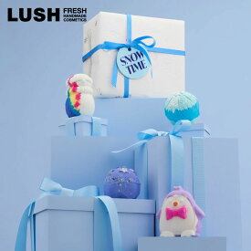 LUSH スノータイム ギフト クリスマス 限定 2025 プレゼント バス用品 バスボム 入浴剤 コフレ かわいい ヴィーガン コスメ ラッシュ 公式