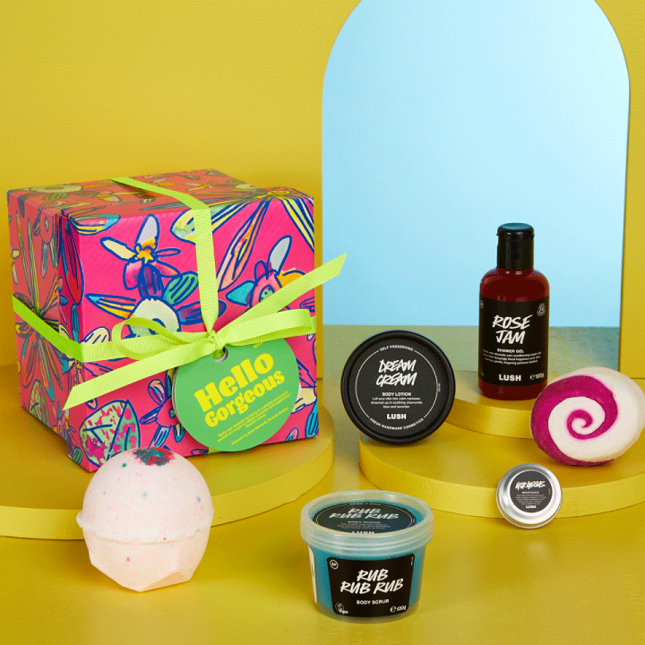 楽天市場】LUSH ハロー ゴージャス ギフト バスボム バブルバー 入浴剤