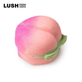 LUSH ピーチィボム バスボム 発泡 入浴剤 プレゼント プチギフト かわいい 桃 フルーティー いい匂い ハンドメイド ヴィーガン コスメ ラッシュ 公式