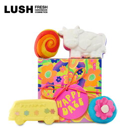 公式 LUSH ハッピーデーズ ギフトセット バスボム バブルバー セット 入浴剤 泡風呂 ギフト 誕生日 プレゼント かわいい おしゃれ ヴィーガン 自然派 お祝い お返し ハンドメイド ラッシュ
