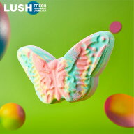 LUSH ルナズバタフライ バスボム 入浴剤 プレゼント コーンスターチ ベンゾイン レモン ハンドメイド ヴ…