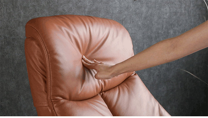 イタリアモダン１人掛け椅子 楽天市場】【送料無料】 パーソナルチェア オットマン付き 本革