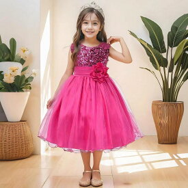【在庫処分セール】子供ドレス　ピアノ発表会ドレス　子供フォーマルドレス　フラワーガール　女の子花ドレス　グレー　グリーン　ブラック　レッド　ネイビー　プリンセスドレス　演奏会　七五三撮影ドレス　お誕生会　結婚式ドレス