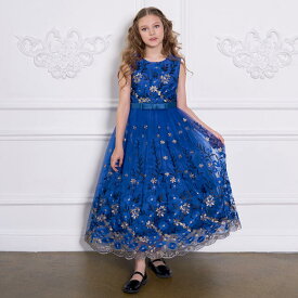 子供ドレス　ピアノ発表会ドレス　子供フォーマルドレス　フラワーガール　ゴールド　ブルー　グリーン　女の子ドレス　プリンセスドレス　七五三撮影ドレス　スコンクールドレス　演奏会　お誕生会　結婚式　キッズドレス120cm ~170cm