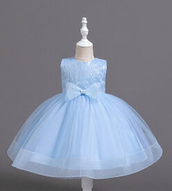 ベビードレス　ベビーフォーマルドレス　フラワーガール　赤ちゃんフォーマルドレス　プリンセスドレス　結婚式ドレス　七五三撮影　パーティー　お誕生会ドレス　ベビー服　お祝いドレス　チュールスカート キッズドレス　ピンク　ゴールド　ブルー　ホワイト70cm~110cm
