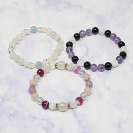 【手作りキット】選べるデザイン 組み換え自由 オリジナルデザイン 自分で作る ハンドメイド ブレスレット パワーストーン