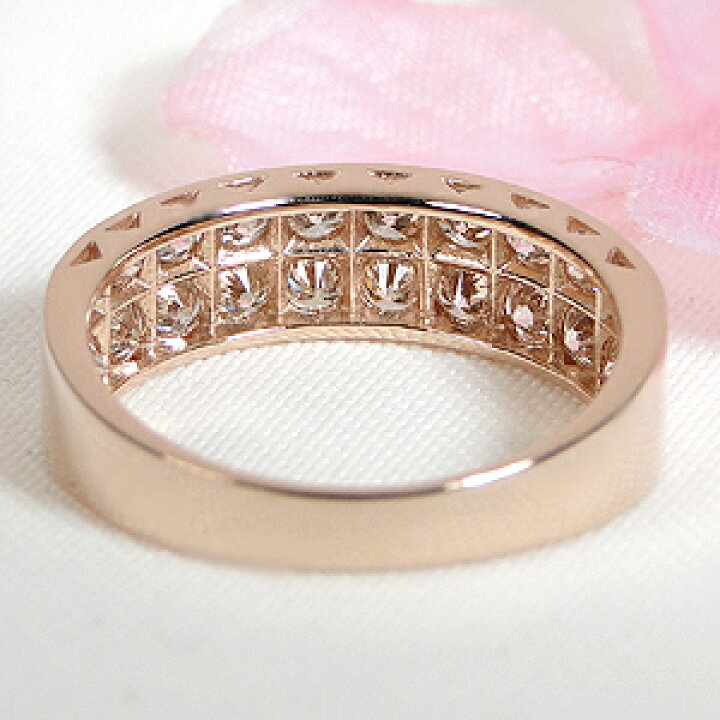 楽天市場】10％off K18YG/PG【1.0ct】2連 ダイヤモンド エタニティ 
