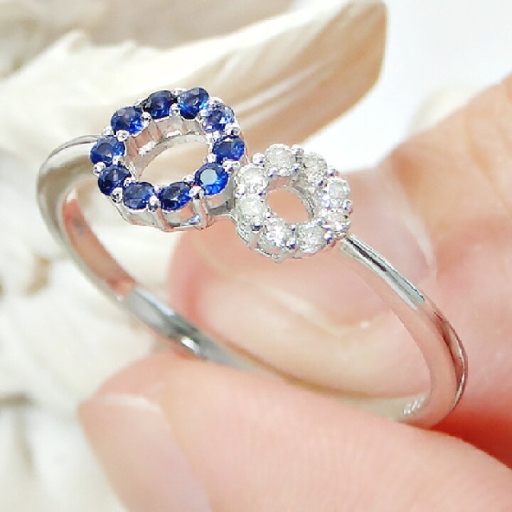 楽天市場】【数量限定】K18YG/WG【0.06ct】カラーストーン＆ダイヤ 