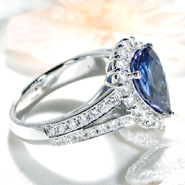 楽天市場】K18WG【1.16ct】タンザナイト＆ダイヤモンド リング【送料 